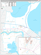 St. John the Baptist Wall Map Premium Style